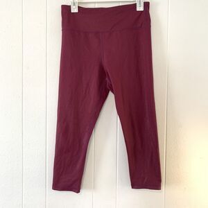 Zyia Womens 12 Leggings Light n Tight LNT Metallic Plum 22” Inseam High Waist